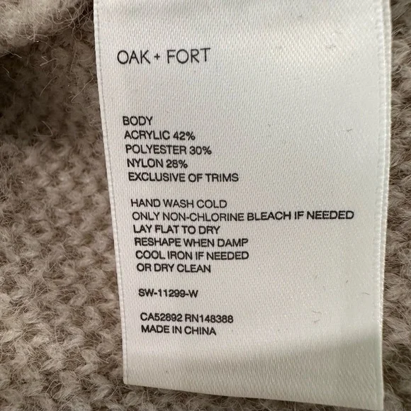 Oak & Fort Chunky Knit Oversized Sweater - Picture 5 of 5